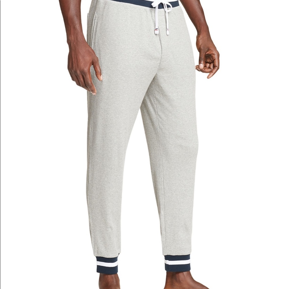 Tommy Hilfiger mens heather grey hoodie and joggers set